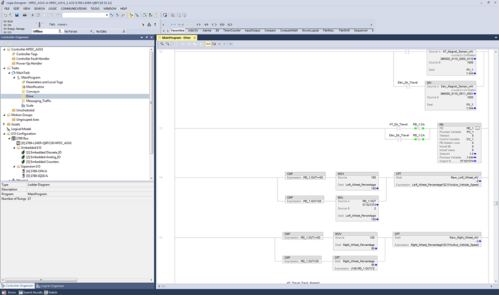 SCADA screen